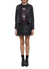 The Kooples Leather Fringe Jacket