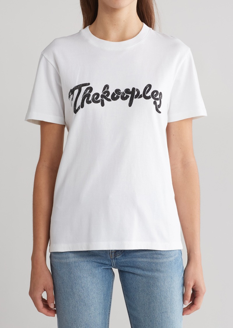 The Kooples Logo Graphic Jersey T-Shirt in White at Nordstrom Rack