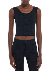 The Kooples Logo Knit Crop Top