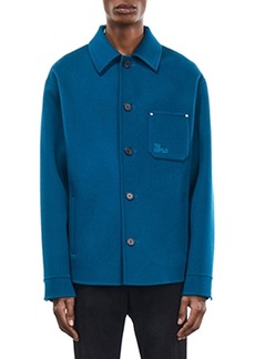 The Kooples Long Sleeve Button Front Pocket Overshirt