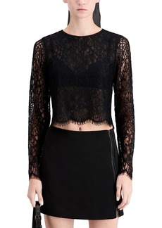 The Kooples Long Sleeve Lace Top