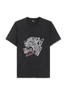 The Kooples Loose Fit Round Neck Logo Graphic Tee