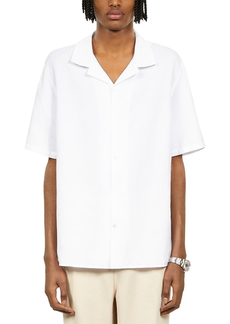 The Kooples Manches Short Sleeve Camp Shirt