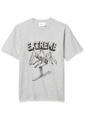 The Kooples Men's Men's Graphic T-Shirt with Print of Skeleton Skiing  XL