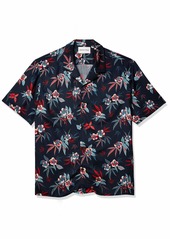 The Kooples Short Sleeve Shirt with Printed Hawaiian Collar