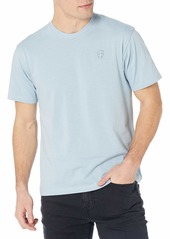 The Kooples Men's Short-Sleeved T-Shirt with Ribbed Edging and Skullhead Detail on Front  Extra Large