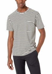 The Kooples Men's Men's Striped Jersey T-Shirt with Chest Pocket  Extra Large