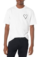 The Kooples Men's Cotton T-Shirt with Embroidered Heart