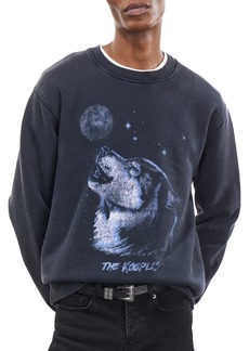 The Kooples Relaxed Fit Crewneck Graphic Sweatshirt