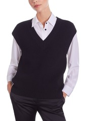 The Kooples Ribbed Wool V Neck Sweater Vest