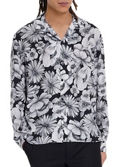 The Kooples Romantic Power Garde Floral Long Sleeve Camp Shirt