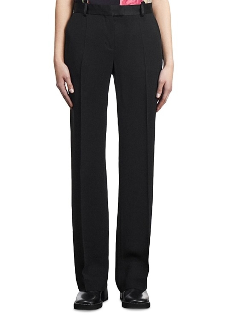 The Kooples Satin Waist Straight Leg Pants