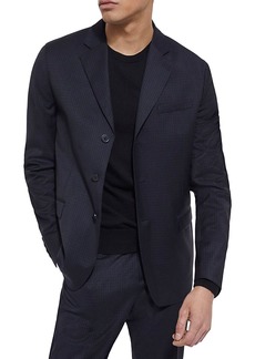 The Kooples Slim Fit Thin Wooly Squares Suit Jacket