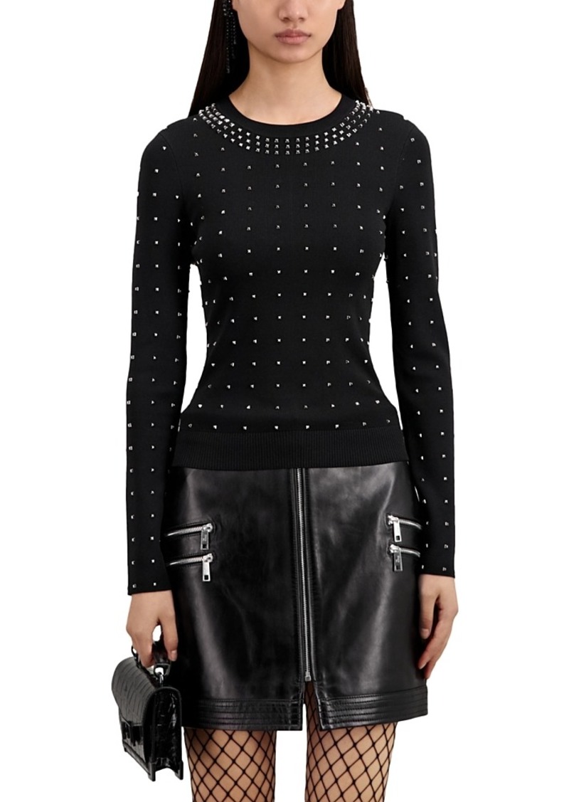 The Kooples Studded Crewneck Sweater