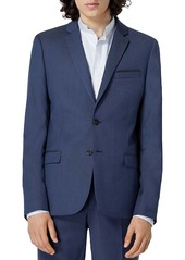 The Kooples Textured Wool Formal Blue Jacket