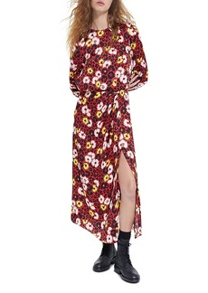 The Kooples Wild Blossom Slit Front Dress