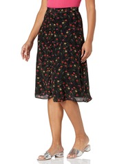 The Kooples Women's Floral Printed Midi Skirt