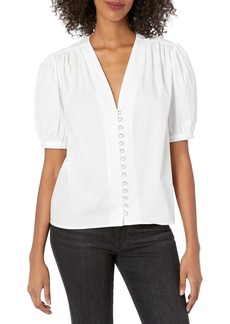 The Kooples Women's Jacquard Printed Button-Down Shirt  Size 3 ()