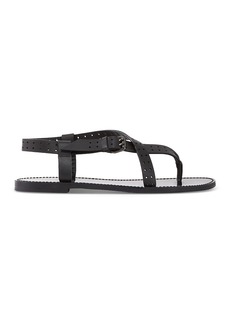 The Kooples Women's Perforated Thong Slingback Sandals