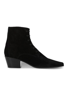 The Kooples Women's Suede Lace Up Ankle Boots