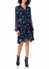 The Kooples Women's Asymmetrical Dress with Ruffled Detail in a Floral Print