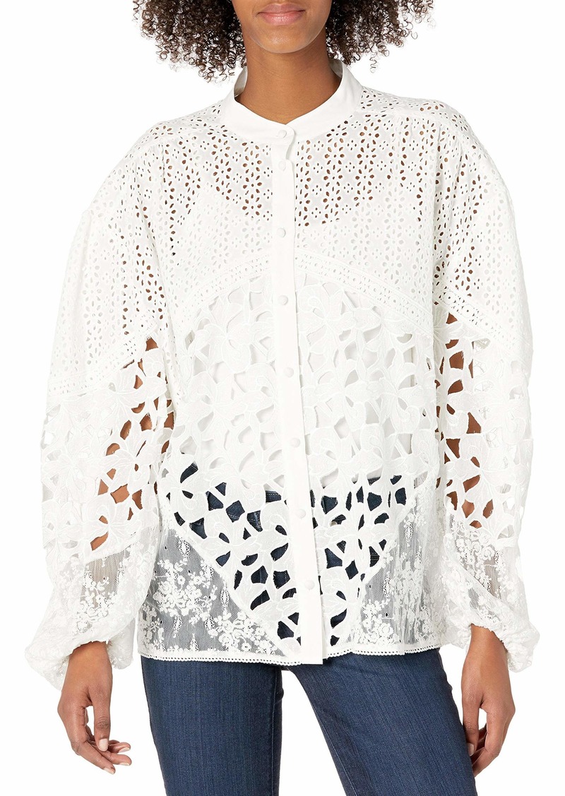 The Kooples Women's Classic Shirt with Lace Details  2 ()