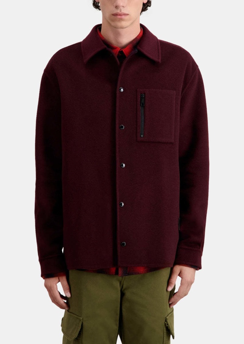 The Kooples Wool-blend Overshirt Jacket