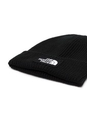 The North Face Box logo-patch ribbed beanie