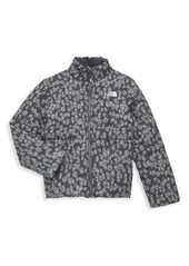 The North Face Little Girl's & Girl's Reversible Mossbud Cheetah Print Jacket