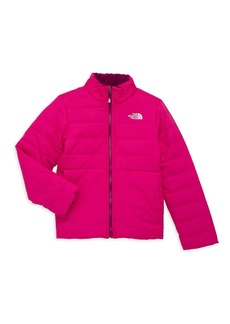 The North Face Little Girl's & Girl's Reversible Mossbud Swirl Jacket