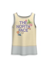 The North Face Little Girl's and Girl's Camping Logo Tri-Blend Tank Top