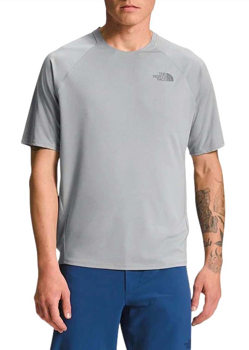 The North Face Men's Big Pine Short Sleeves Shirt In Meld Grey Heather