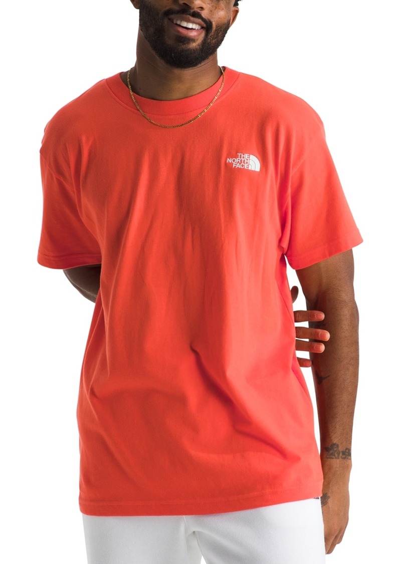 The North Face Men's Short Sleeve Evolution Box Fit Tee - Crimson Orange