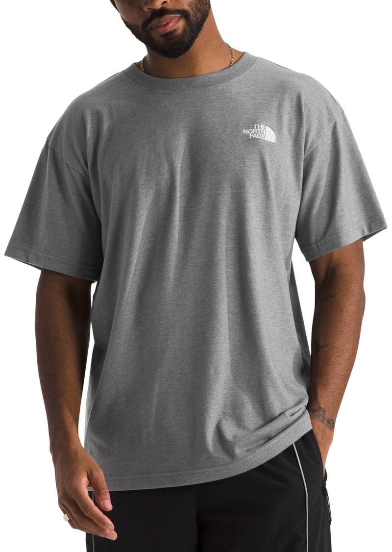 The North Face Men's Short Sleeve Evolution Box Fit Tee - Tnf Medium Grey Heather/tnf White