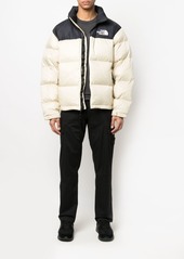 The North Face panelled logo puffer jacket