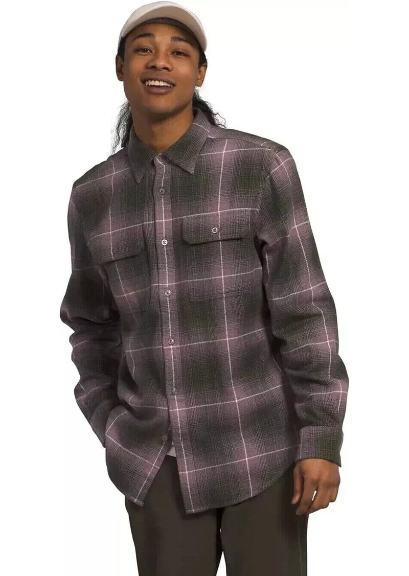 The North Face Arroyo NF0A4QPJOZ5 Shirts Men Fawn Gray Flannel Button Up SGN1347