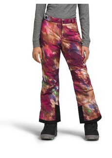 The North Face Big Girls Freedom Insulated Waistband Pants - Boysenberry Paint Lightening Small Print