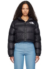 The North Face Black Nuptse Short Down Jacket