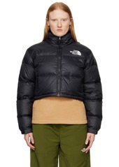 The North Face Black Nuptse Short Down Jacket