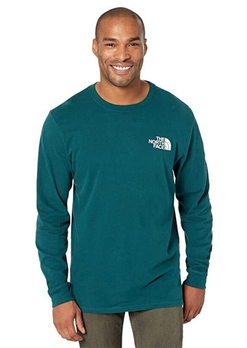 The North Face Box NSE NF0A4762EK2 Men's Green Long Sleeve T-Shirt Small SGN099