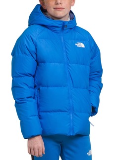 The North Face Boys' Reversible North Down Hooded Jacket, XS, Blue