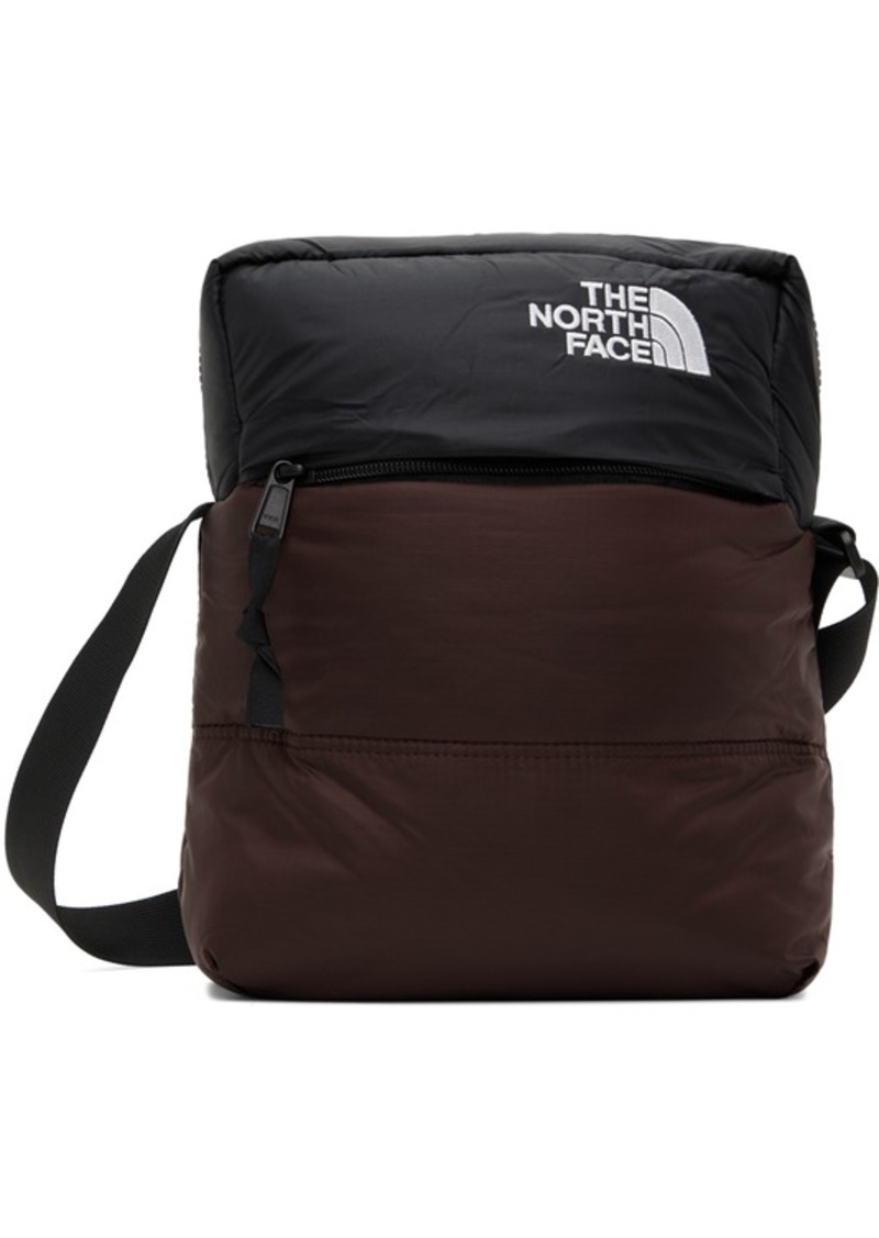 The North Face Brown & Black Nuptse Crossbody Bag