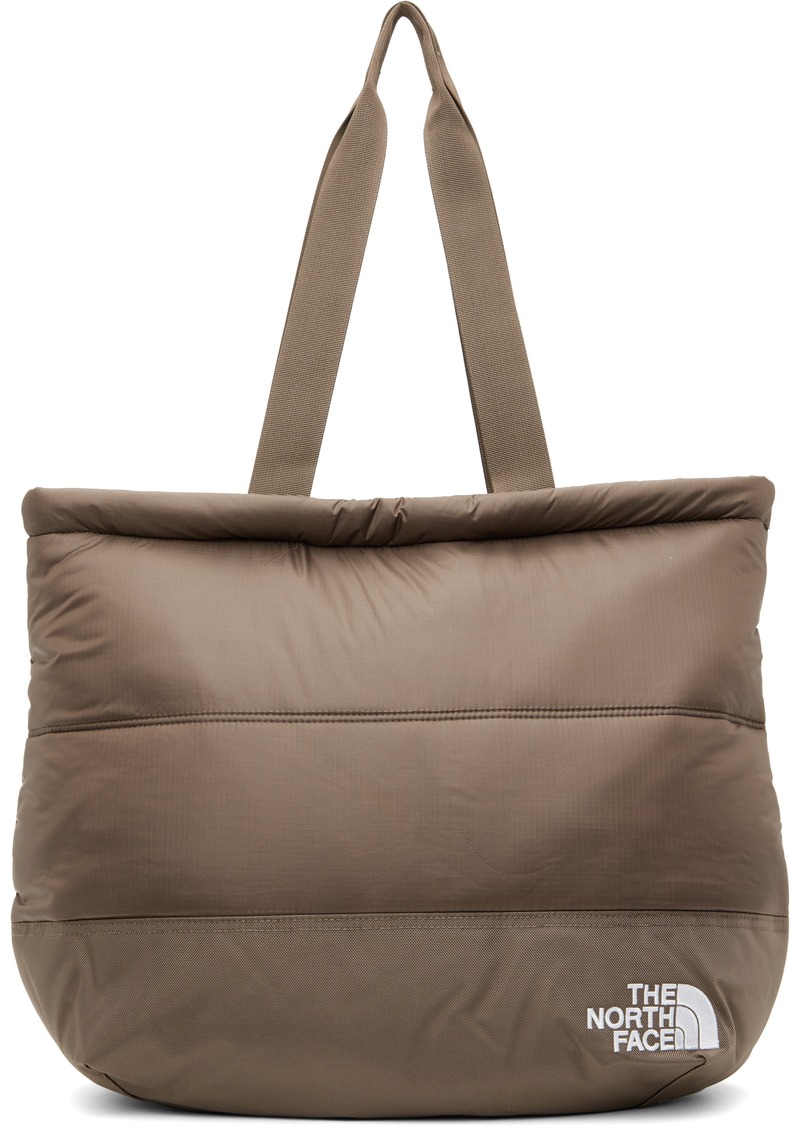 The North Face Brown Nuptse Tote