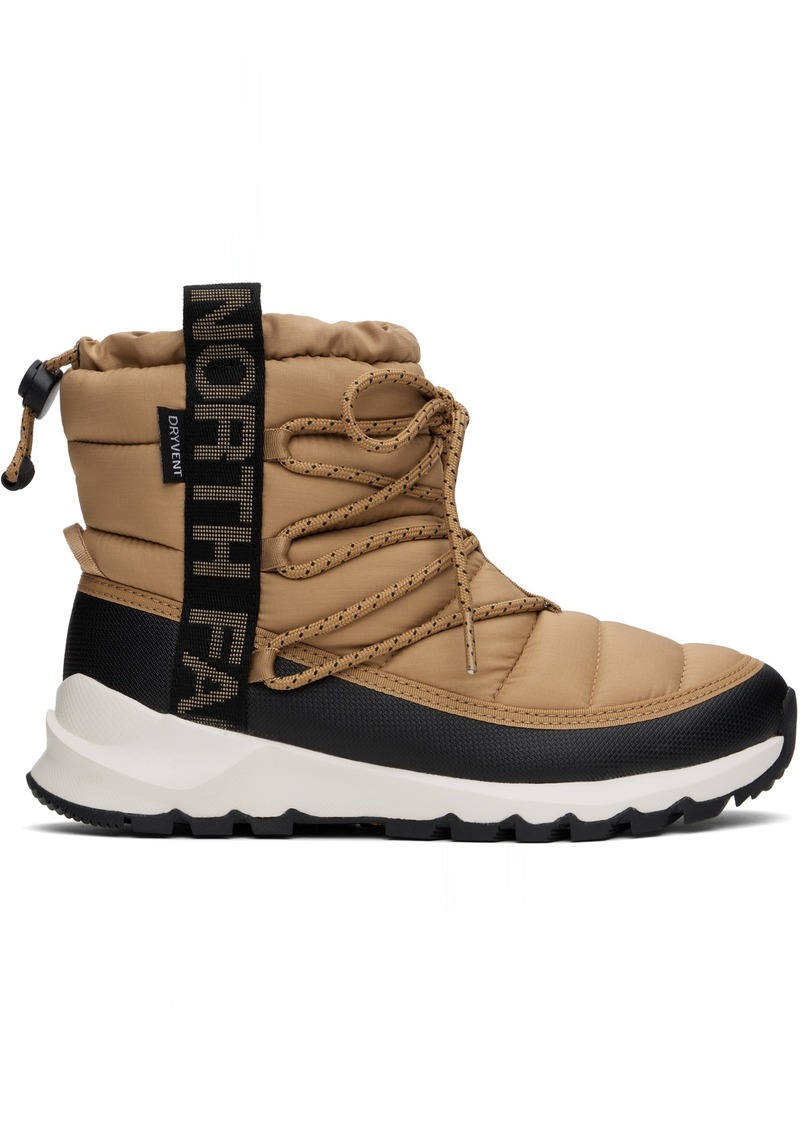 The North Face Brown ThermoBall Lace Up Waterproof Boots