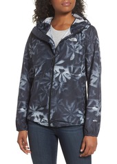 The North Face 'Flyweight' Hooded Jacket in Tnf Black Exploded Lupine at Nordstrom