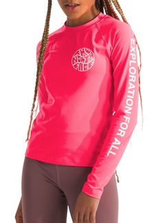 The North Face Girls' Amphibious Long Sleeve Sun Shirt, XS, Pink