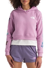 The North Face Girls' Camp Fleece Pullover Hoodie, XS, TNF Light Grey Htr Multi