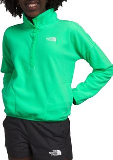The North Face Girls' Glacier Pullover, XS, Green