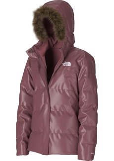 The North Face Girl's Printed North Down Fleece-Lined Parka, Girls', XS, Pink