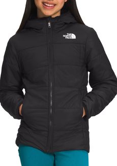 The North Face Girls' Reversible Mossbud Parka, XS, Black